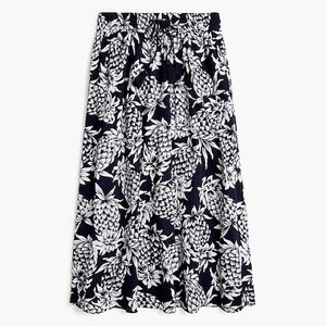 J Crew Smoked-trim maxi skirt